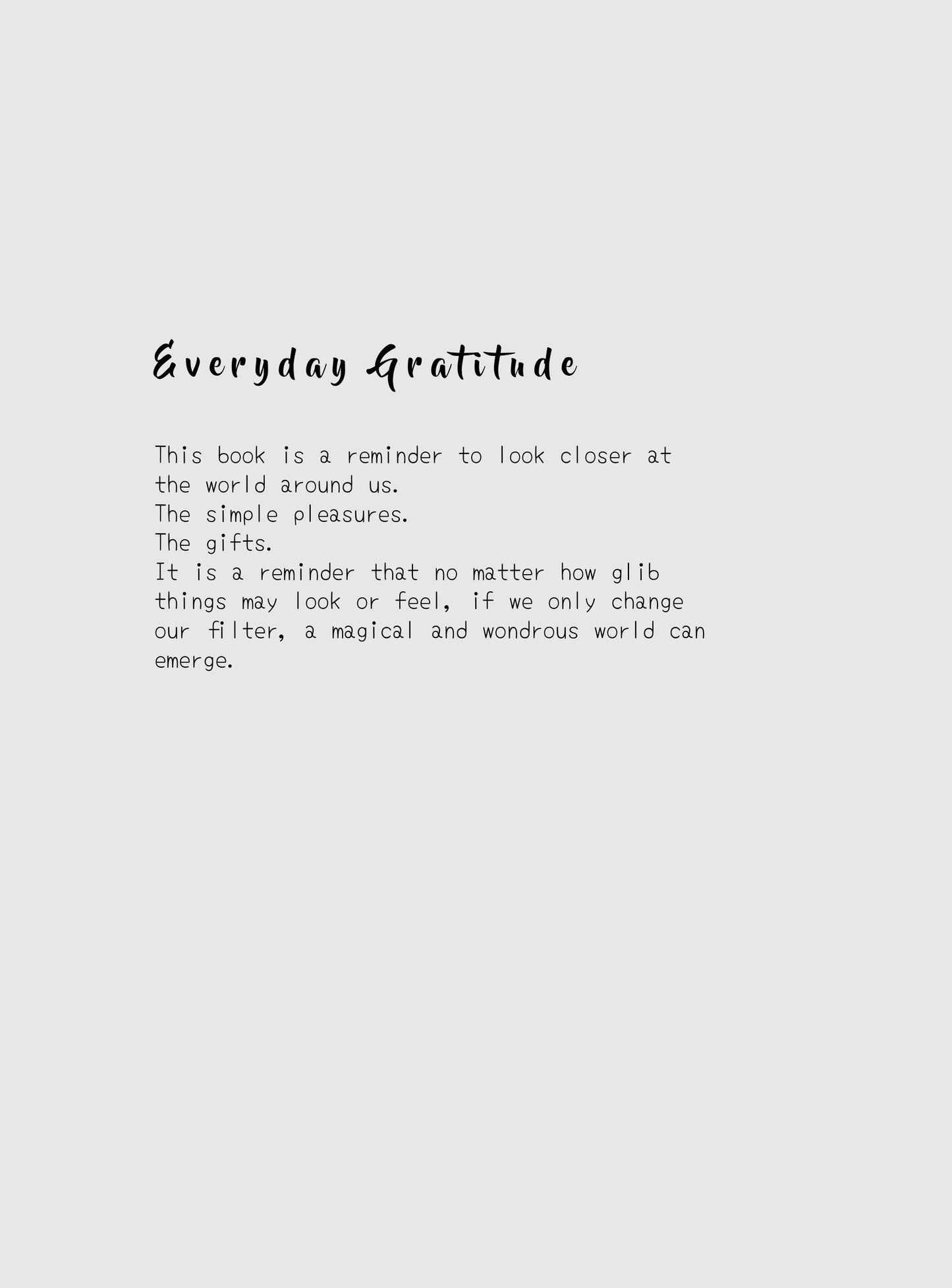 Everyday Gratitude by Ana Sevo