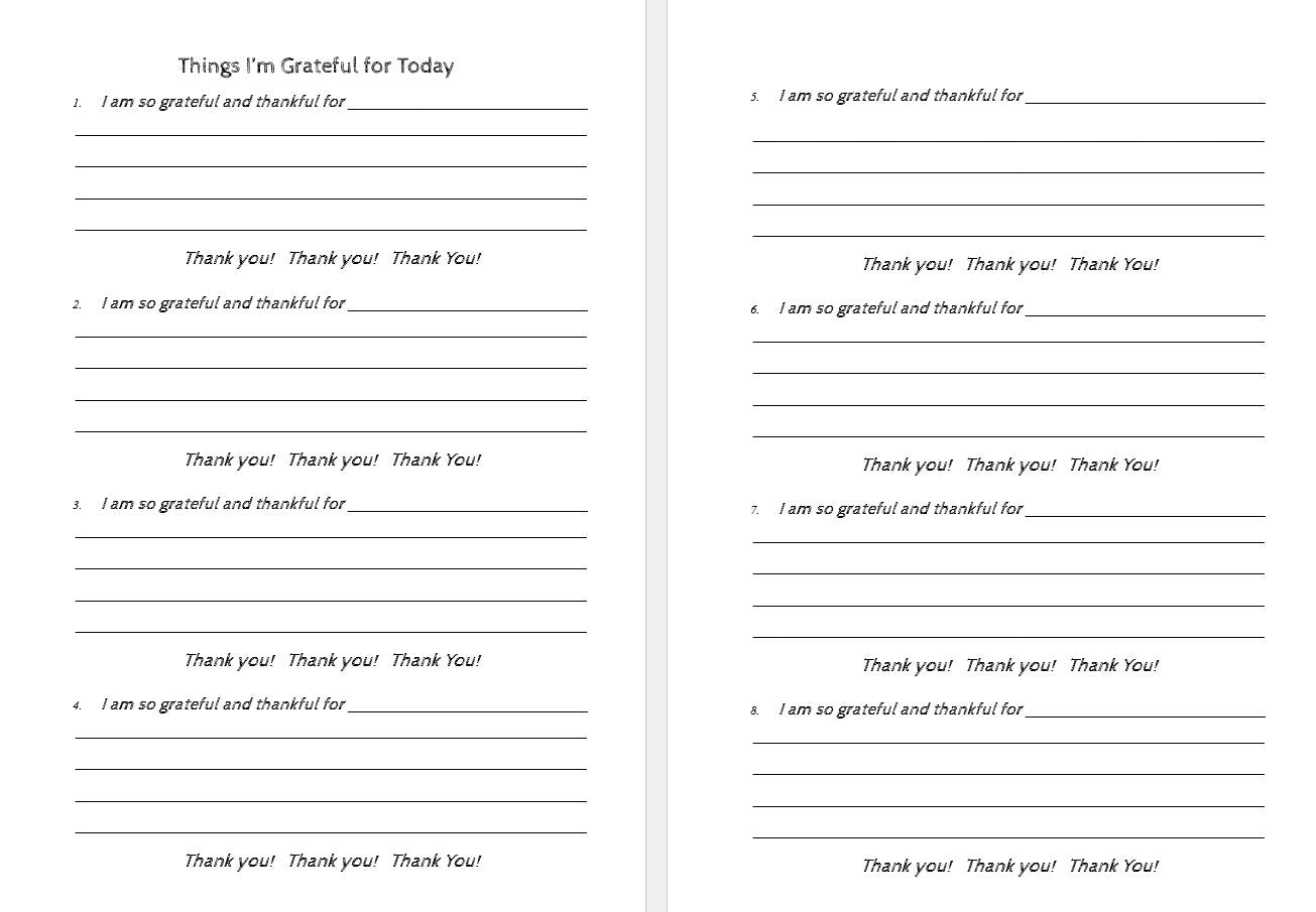 Dankbarkeits- und Bestätigungstagebuch