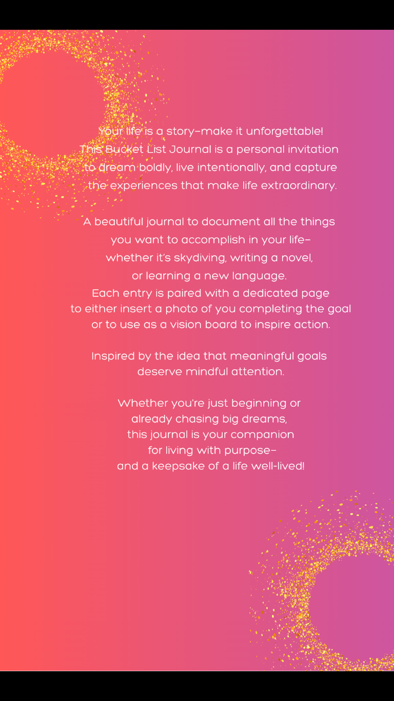 Mein Bucket List-Tagebuch