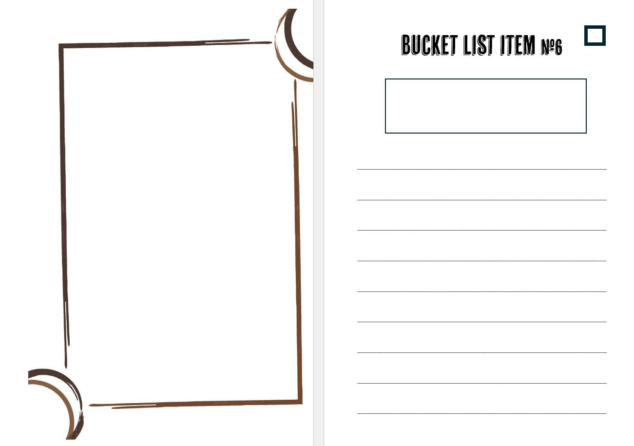 Mein Bucket List-Tagebuch